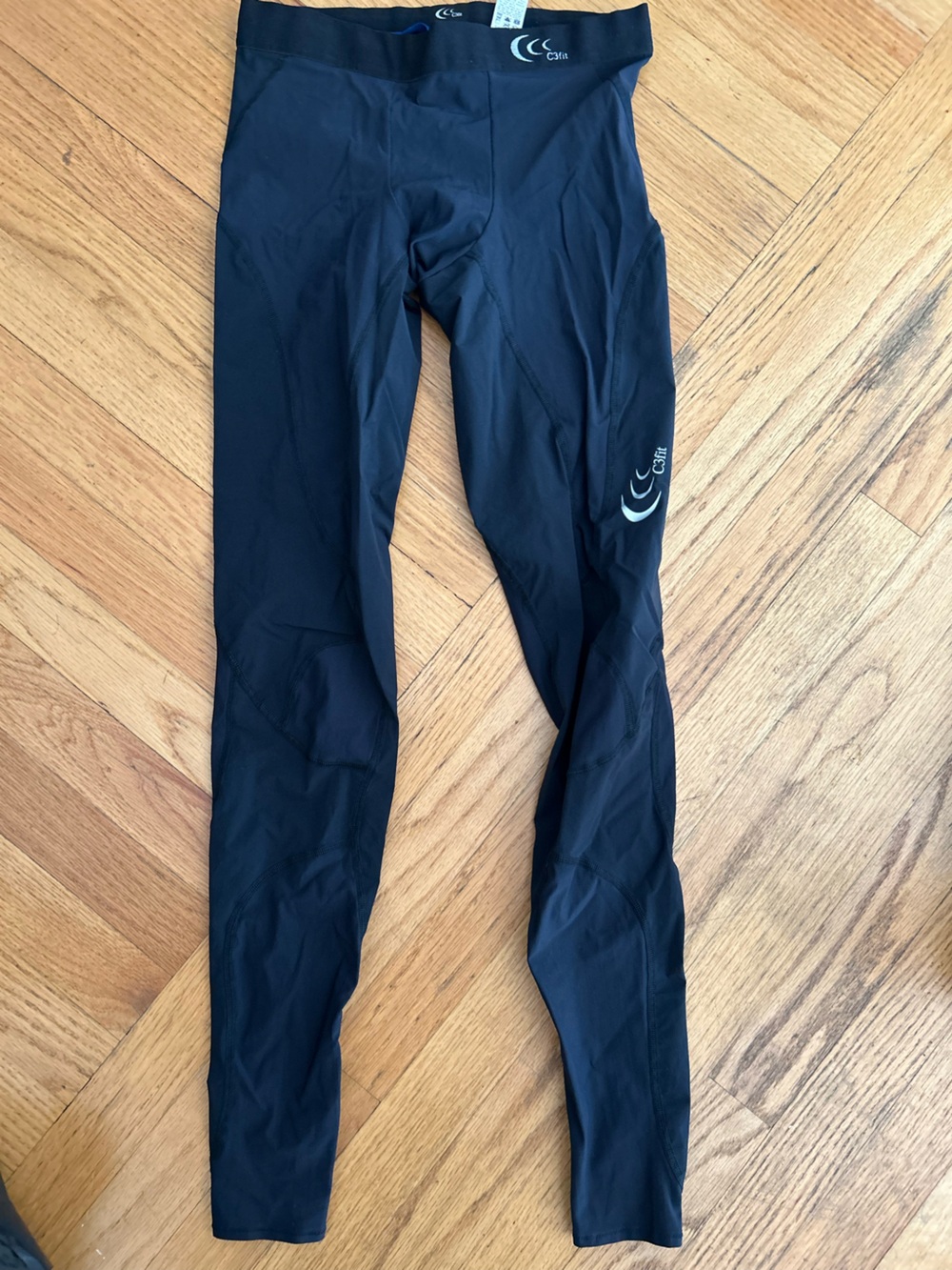 C3fit Men’s Black Compression Leggings